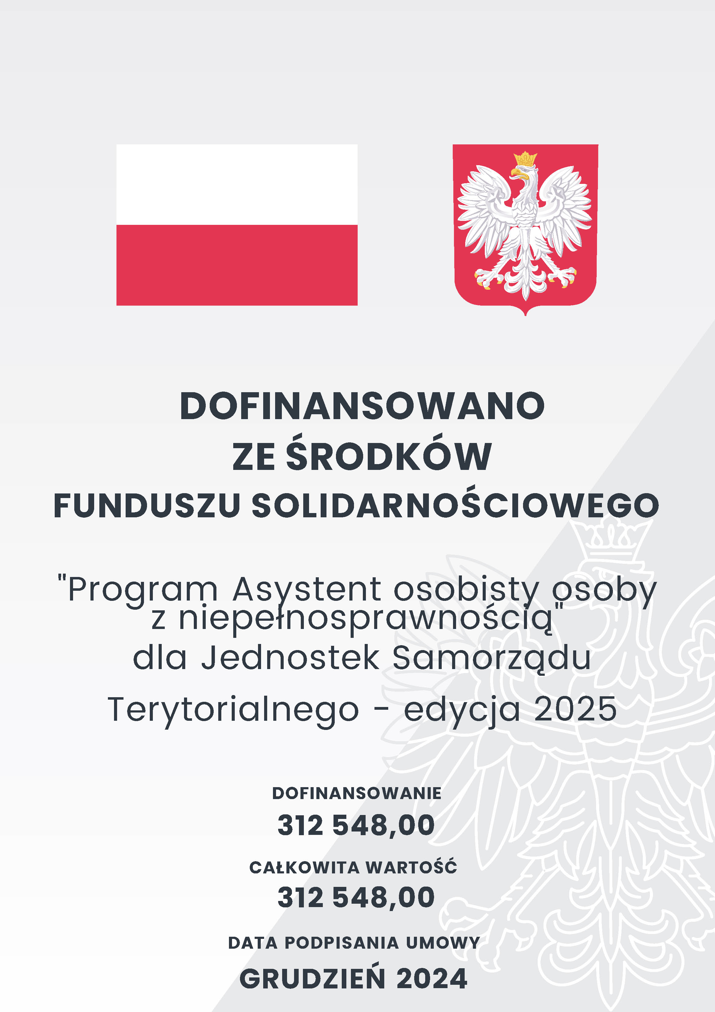 Plakat programu Asystent osobisty osoby z niepełnosprawnością